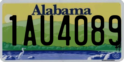 AL license plate 1AU4089