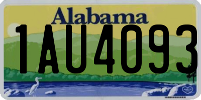 AL license plate 1AU4093