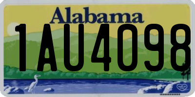 AL license plate 1AU4098