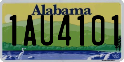 AL license plate 1AU4101