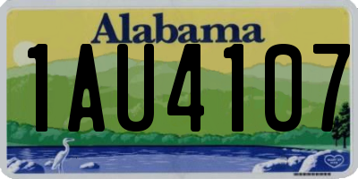 AL license plate 1AU4107