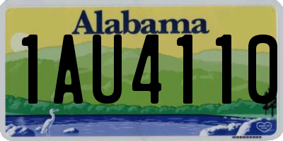 AL license plate 1AU4110