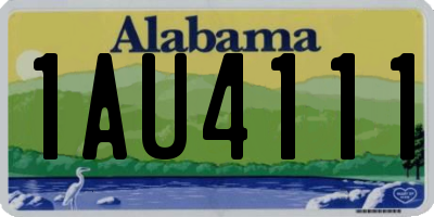 AL license plate 1AU4111