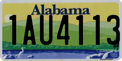 AL license plate 1AU4113