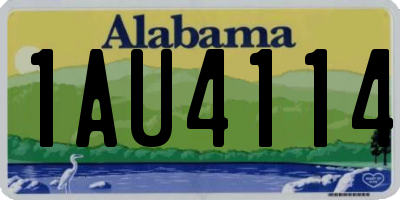 AL license plate 1AU4114
