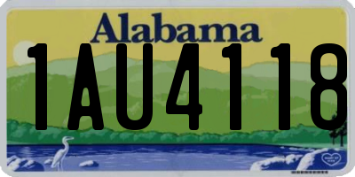 AL license plate 1AU4118