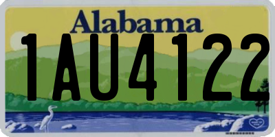AL license plate 1AU4122