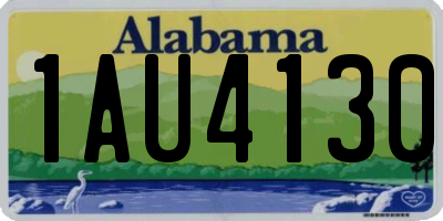 AL license plate 1AU4130