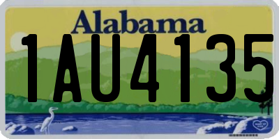 AL license plate 1AU4135