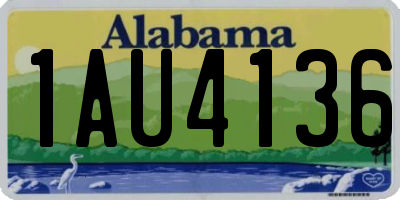 AL license plate 1AU4136