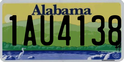 AL license plate 1AU4138