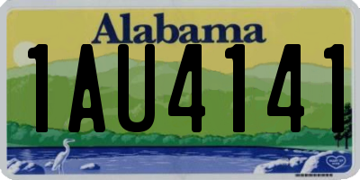 AL license plate 1AU4141