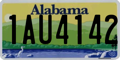 AL license plate 1AU4142