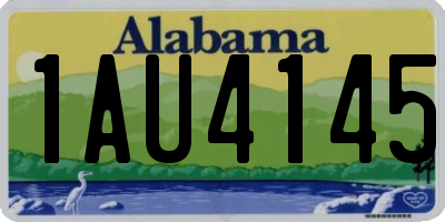 AL license plate 1AU4145