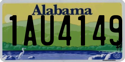 AL license plate 1AU4149