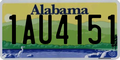 AL license plate 1AU4151