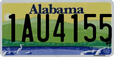 AL license plate 1AU4155
