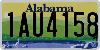 AL license plate 1AU4158