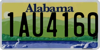AL license plate 1AU4160