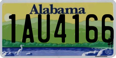 AL license plate 1AU4166