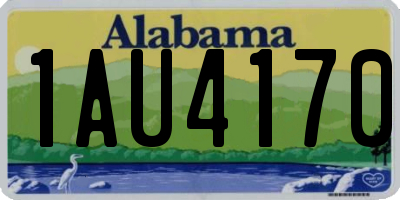 AL license plate 1AU4170