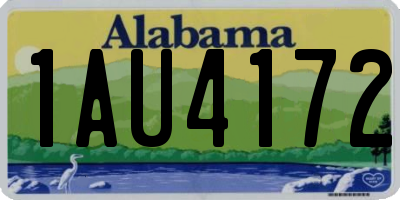 AL license plate 1AU4172