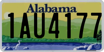 AL license plate 1AU4177