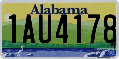 AL license plate 1AU4178
