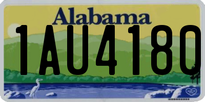 AL license plate 1AU4180