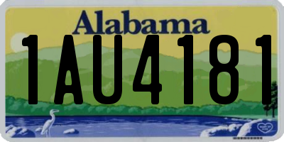 AL license plate 1AU4181
