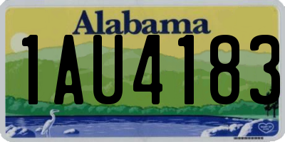 AL license plate 1AU4183
