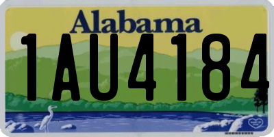 AL license plate 1AU4184