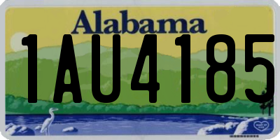 AL license plate 1AU4185