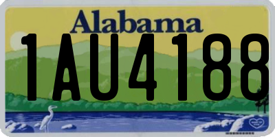 AL license plate 1AU4188