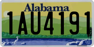 AL license plate 1AU4191
