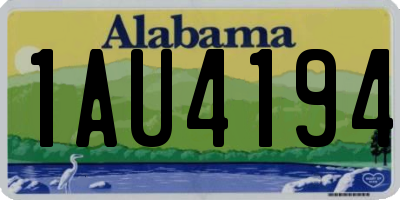 AL license plate 1AU4194