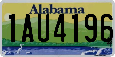AL license plate 1AU4196