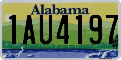 AL license plate 1AU4197