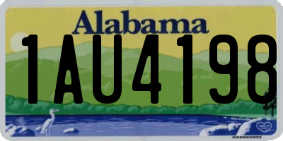 AL license plate 1AU4198