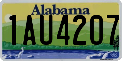 AL license plate 1AU4207