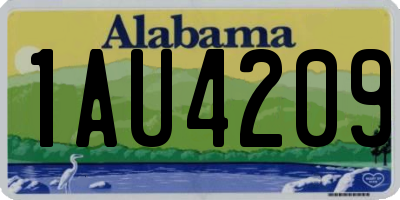 AL license plate 1AU4209