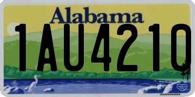 AL license plate 1AU4210