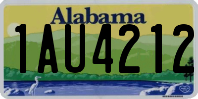 AL license plate 1AU4212