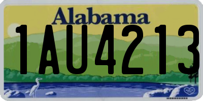 AL license plate 1AU4213
