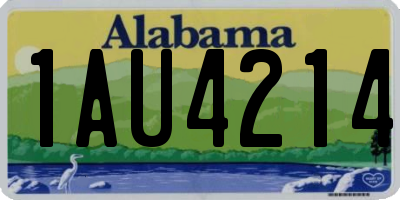 AL license plate 1AU4214