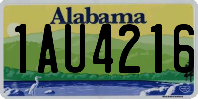 AL license plate 1AU4216