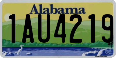 AL license plate 1AU4219