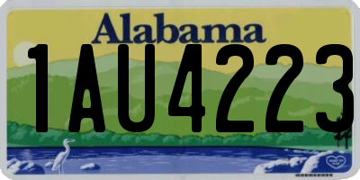 AL license plate 1AU4223