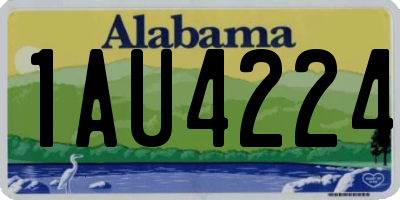 AL license plate 1AU4224