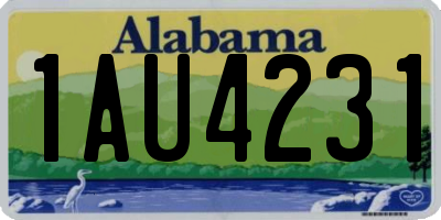 AL license plate 1AU4231